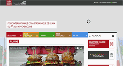 Desktop Screenshot of foirededijon.com